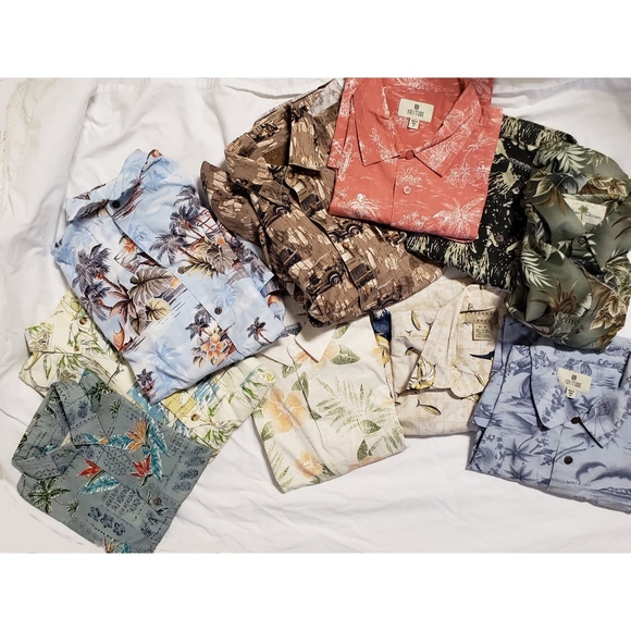 Hawaiian Shirt Mystery Reseller Box 5 lbs. M - XL - Picture 1 of 2